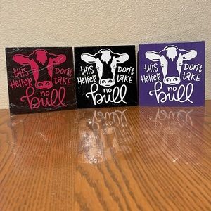 Wood sign that can stand on its own